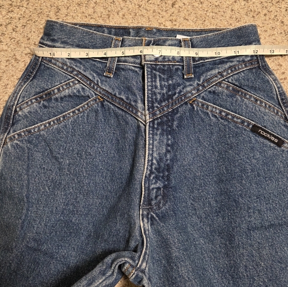 Vintage Rockies Jeans Women's 26 Blue Western Cowgirl Rodeo High Waist - Picture 5 of 7